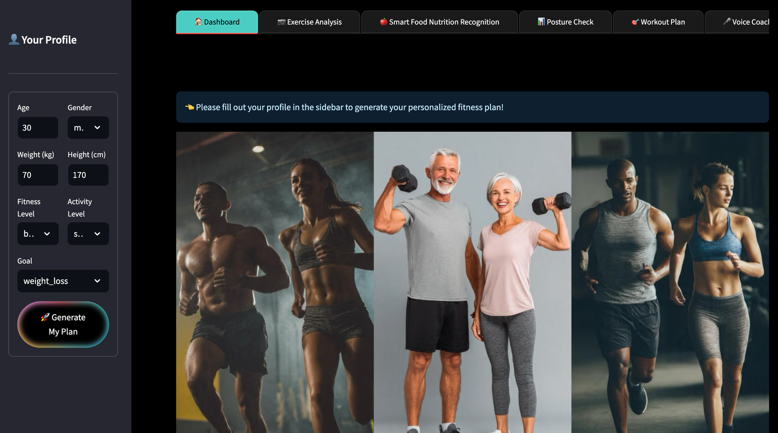 Read more about the article Multi-Modal AI Fitness App